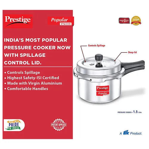 Prestige Svachh Aluminium Pressure Cooker