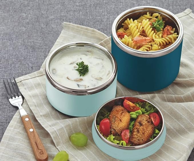 Stainless Steel 2 or 3 Layers Lunch Containers with Handle