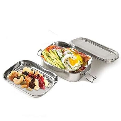 JVL Stainless Steel Rectangular Big Lunch Box