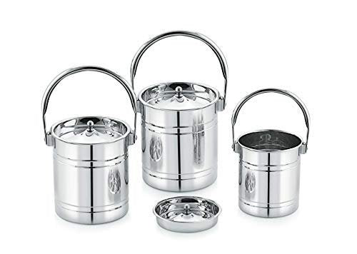 Priya Stainless Steel Virgo Milk Can With Lid