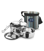 JVL Stainless Steel Double Decker Lunch Box Medium