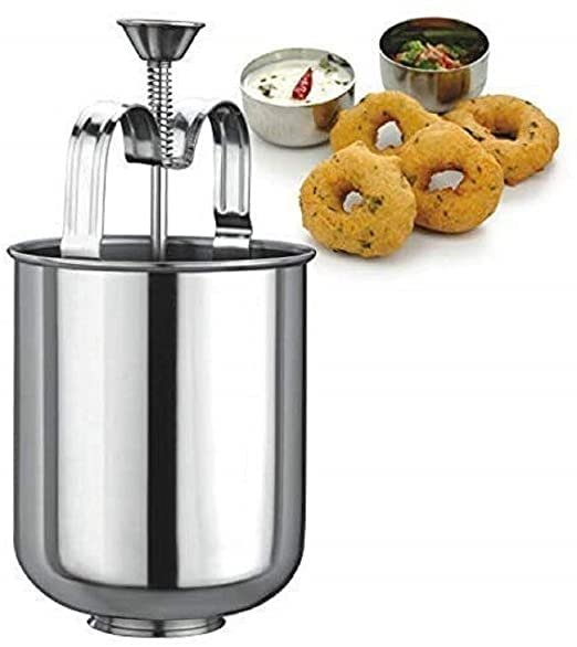 Stainless Steel Medu Vada Maker Machine with Stand for Kitchen