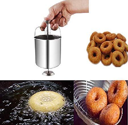Stainless Steel Medu Vada Maker Machine with Stand for Kitchen