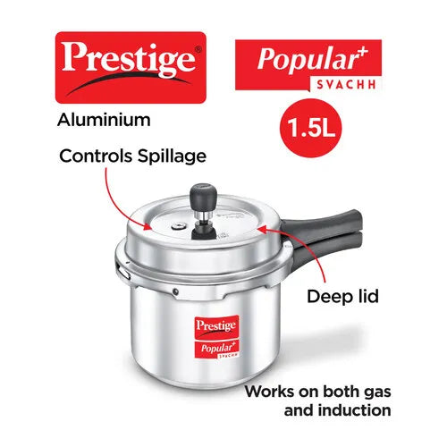 Prestige Popular Plus Svachh Aluminium Pressure Cooker