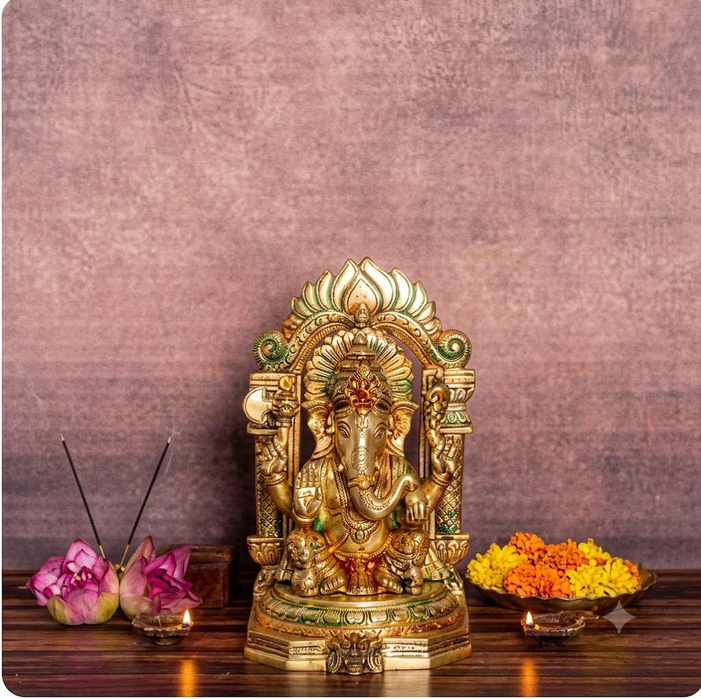 Brass Ganesh Super Fine Statue