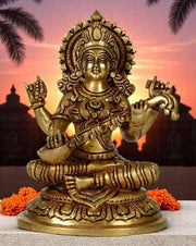 Brass Superfine Goddess Saraswati Statue