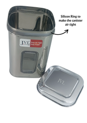 JVL SS FLOSSY WINDOW CANISTER SQUARE