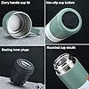 Stainless Steel Vacuum Flask Set of 3 Steel Cups with Flask Combo Size-500ML