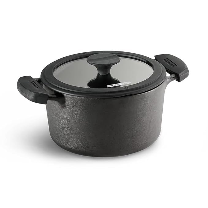 Tramontina Titanex Cast Iron Biryani Pot with Glass Lid