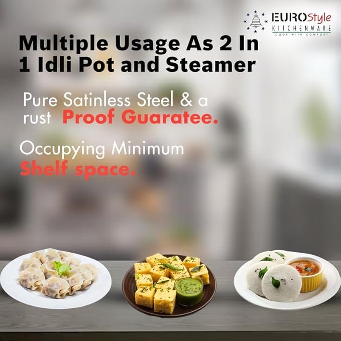 Eurostyle Stainless Steel Royal Idli Pot