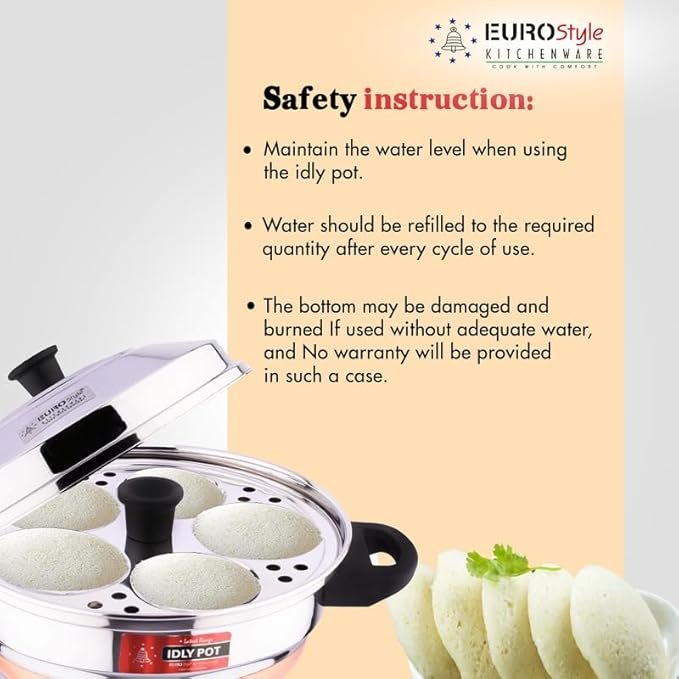 Eurostyle Stainless Steel Royal Idli Pot