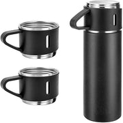 Stainless Steel Vacuum Flask Set of 3 Steel Cups with Flask Combo Size-500ML