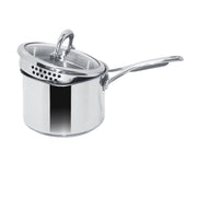 MEYER COVERED STRAINING SAUCEPAN