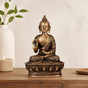 Brass Buddha Blessing Idol