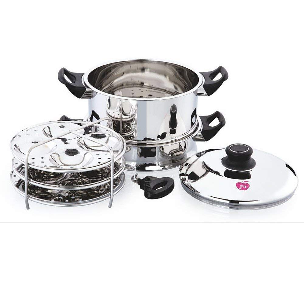 JVL ROUND STEAMER WITH IDLY POT