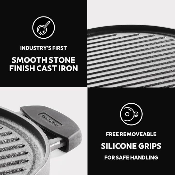 Tramontina Titanex Reversible Cast Iron Grill Pan/Tawa