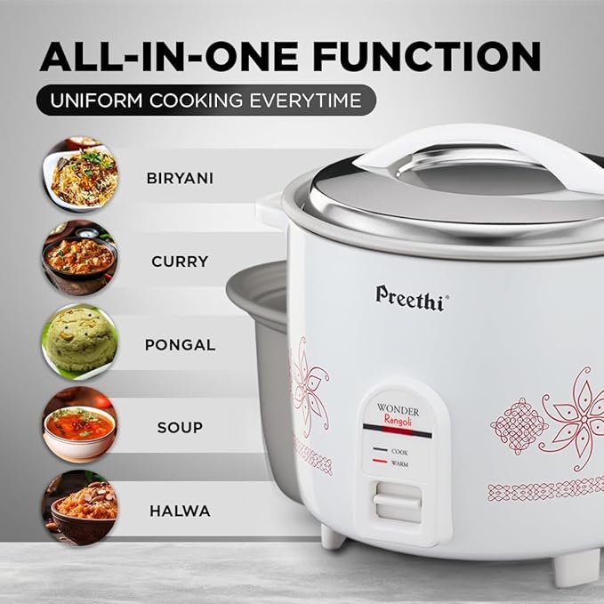 Preethi Rice Cooker Rangoli