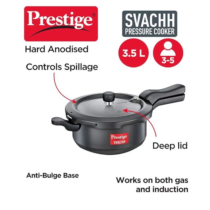Prestige Hard Anodised Svachh Outerlid Pressure Cooker