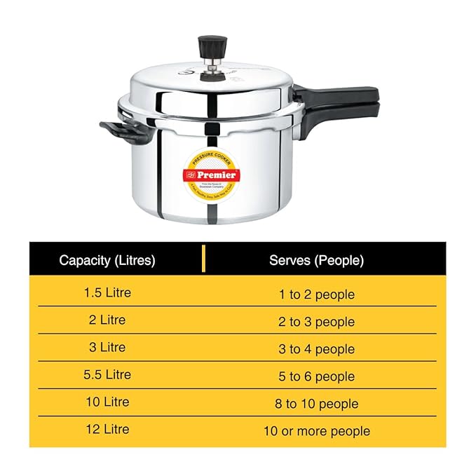 Premier Comfort Stainless Steel IB Pressure Cooker
