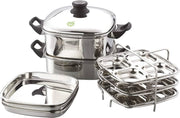 JVL SMALL SQUARE STEAMER WITH IDLY POT