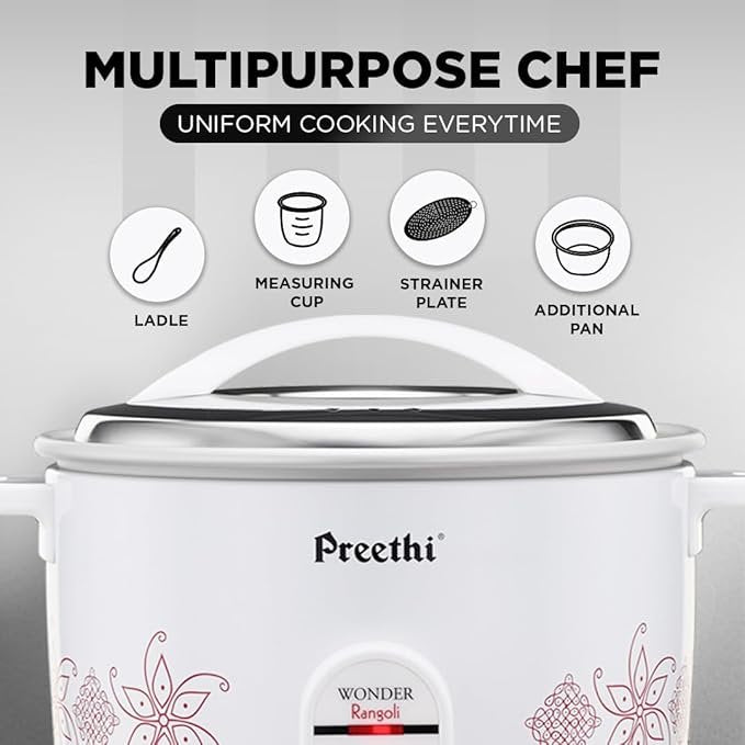 Preethi Rice Cooker Rangoli 1.0 L