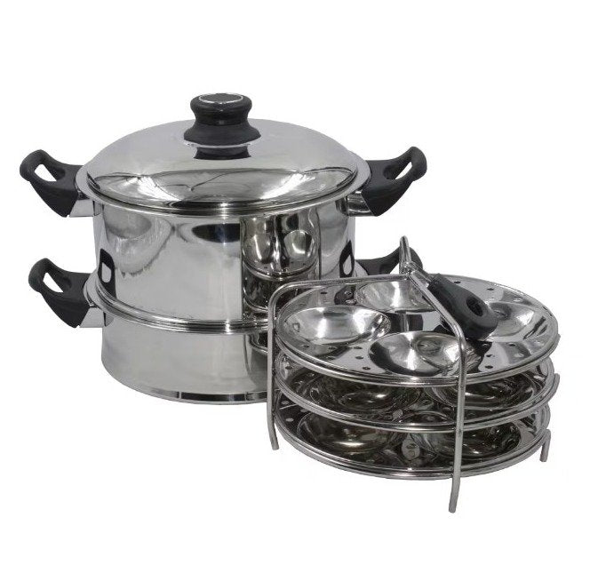 JVL Round Steamer Idly Pot