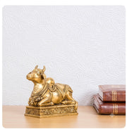 Antique Brass Nandi Vastu Statue