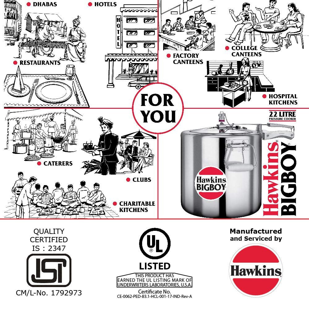 Hawkins Pressure Cooker Big Boy