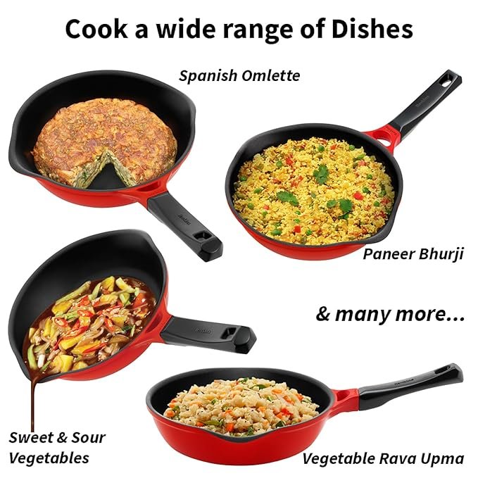 Hawkins Die Cast Non Stick Fry Pan with Glass Lid