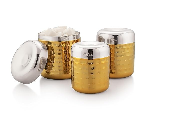 Silverglow Canister Storage Container Set of 3 