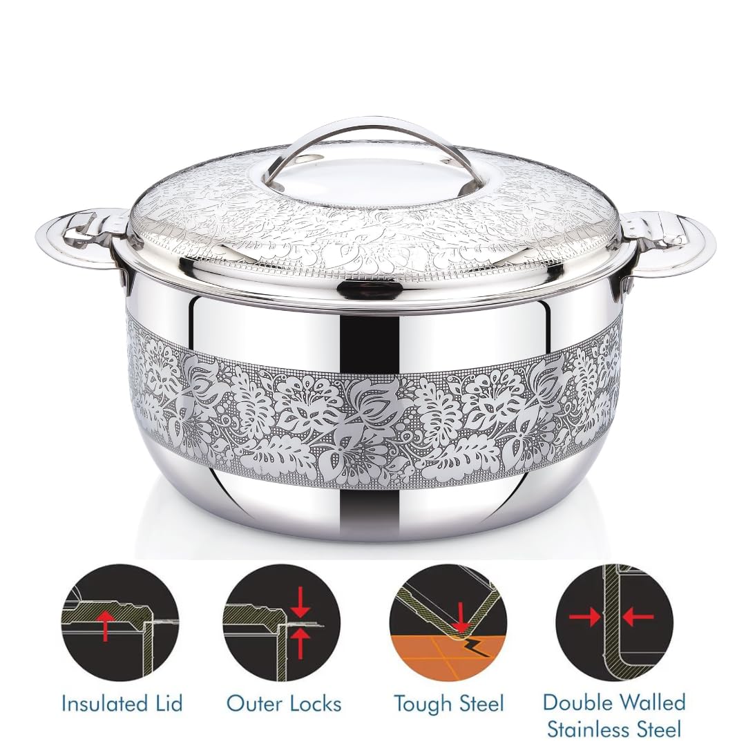 FLAVIO DOUBLE SILVER ETCHING HOT POT