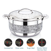 FLAVIO DOUBLE SILVER ETCHING HOT POT