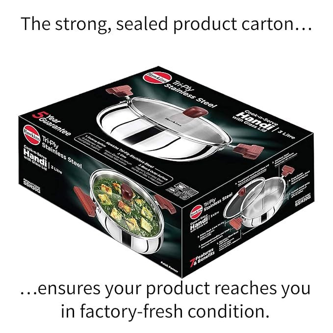 Hawkins Handi Cook n Serve Triply Stainless Steel