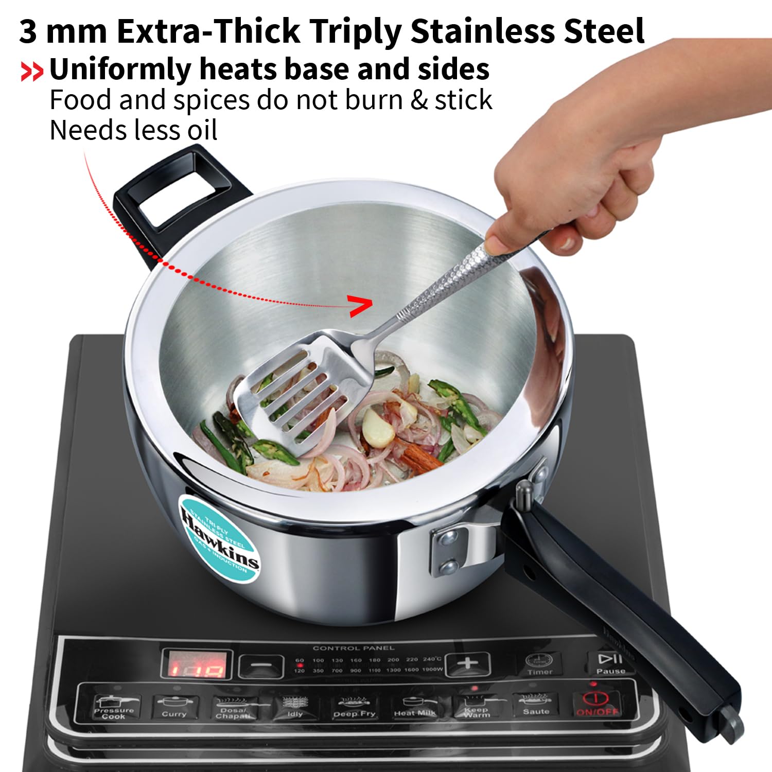 HAWKINS TRIPLY STAINLESS STEEL COOKER