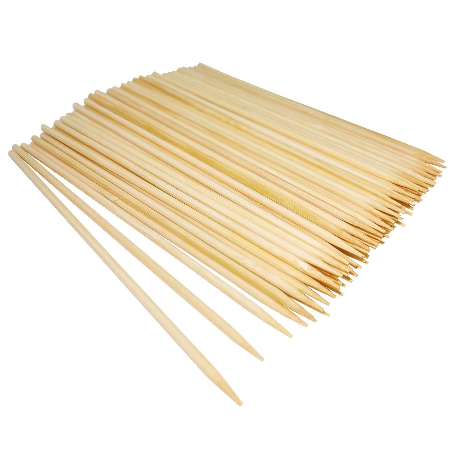 Natural Bamboo Wooden Skewers 15.5Inch 60pcs