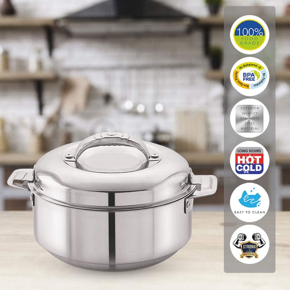 Cello Maxima Stainless Steel Double Walled Insulated Casserole