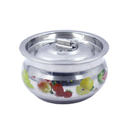 Stainless Steel Fruit Design Printed Serving Dish