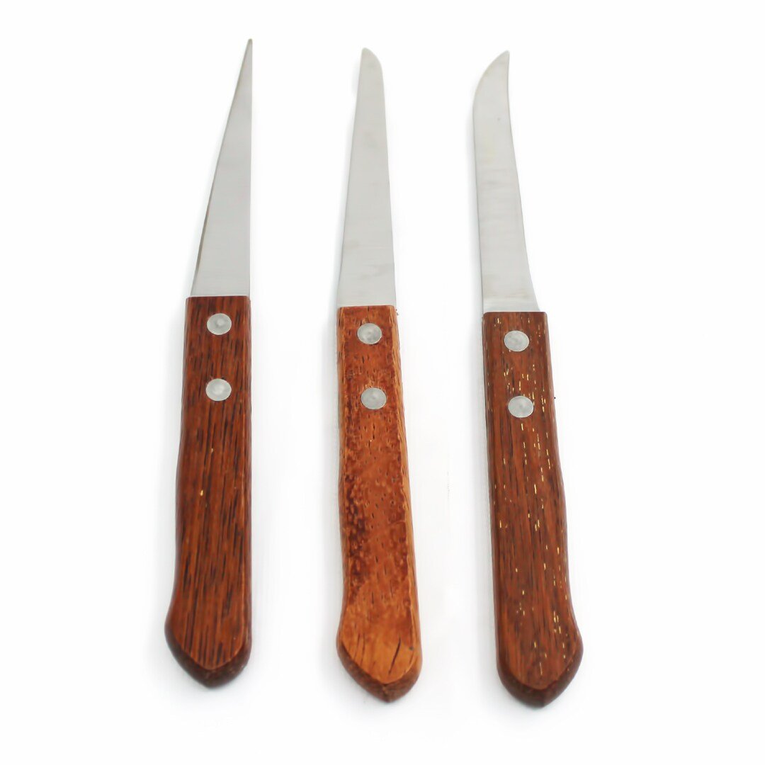 Elewa Wooden Carving Knife 3 Pice Set Steel