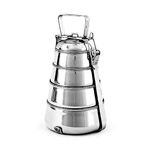 Stainless Steel Tiffin Box - Pyramid Shaped