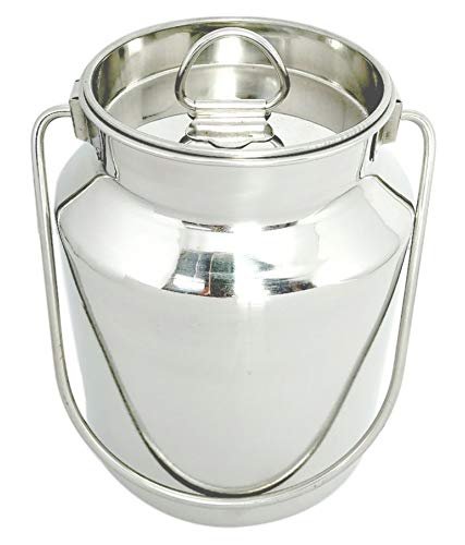 Stainless Steel Ghee Can With Handle