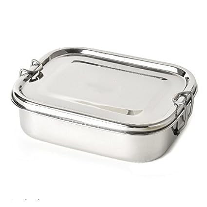 JVL Stainless Steel Rectangular Big Lunch Box