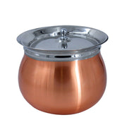 Tall boy Punjab Handi Dish With Lid Copper