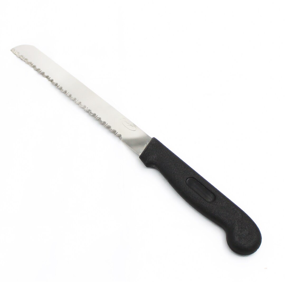 Flair Bread Knife Black Handle Steel