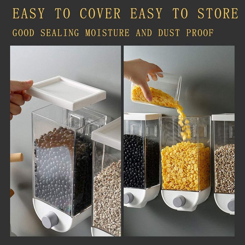 Push Button Wall Mount Kitchen Storage Container