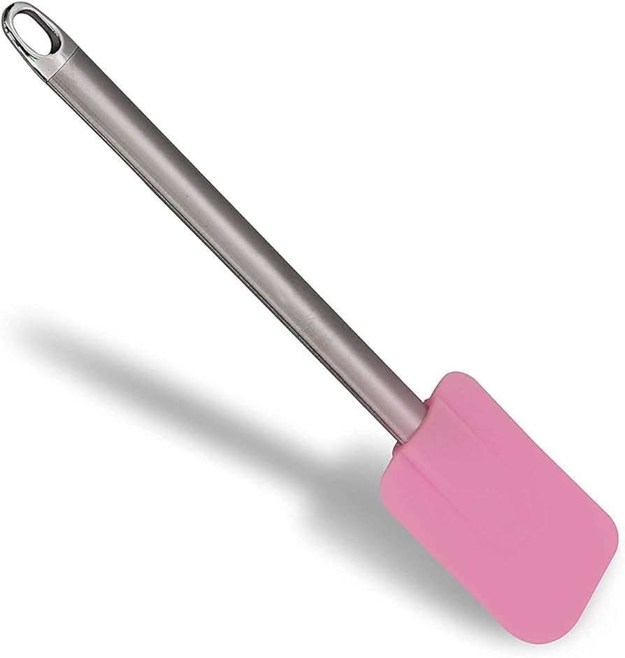Silicone Spatula & Pastry Oil Brush  with Stainless Steel Handle for Cooking