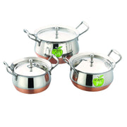 Jvl Classic Pot Copper Bottom 3 Set