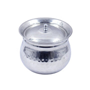 Pot Type Dotted Shape Steel Serving Bowl