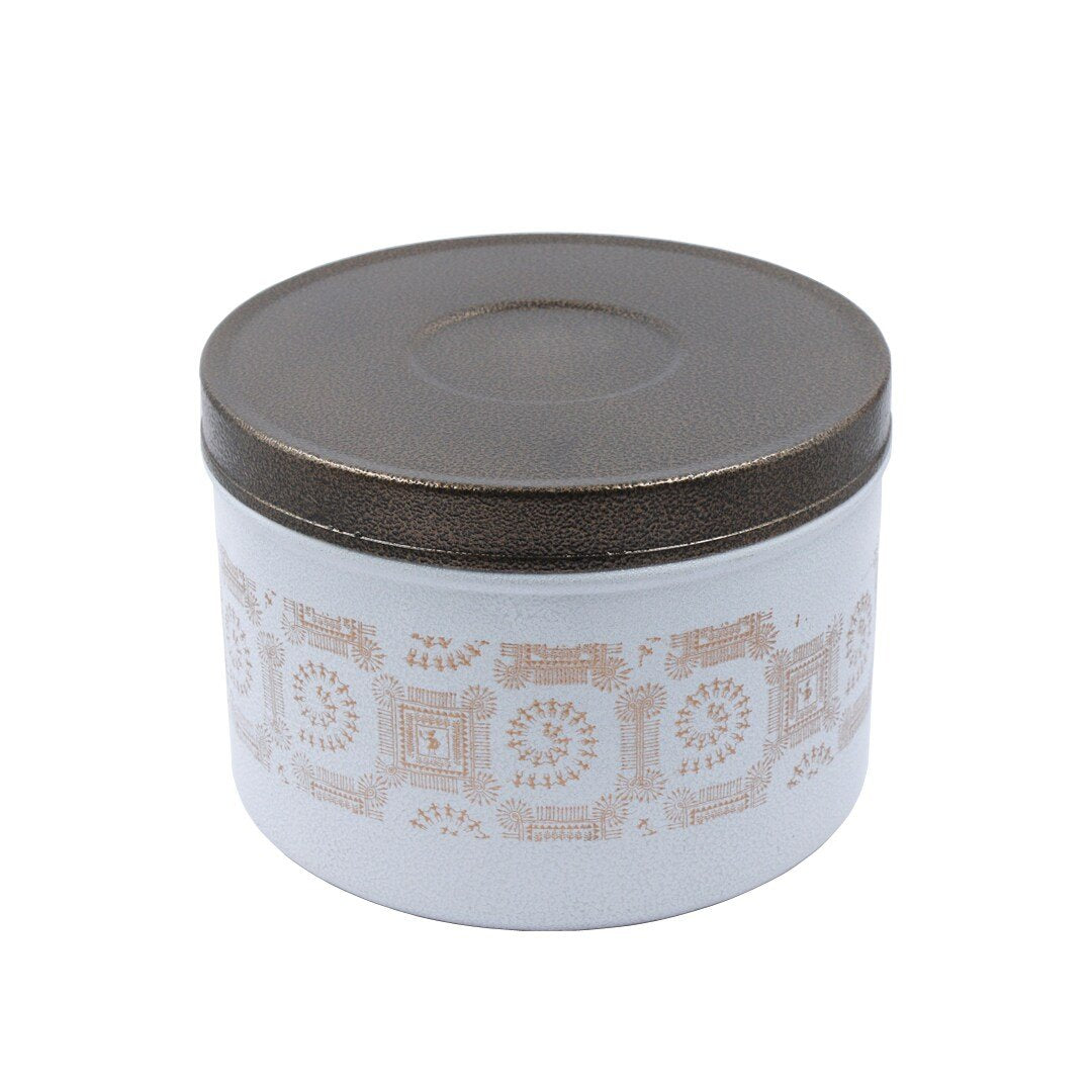 SS Printed Colour Design Half Container