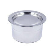 Stainless Steel Plain Bottom With Lid Serving Dish