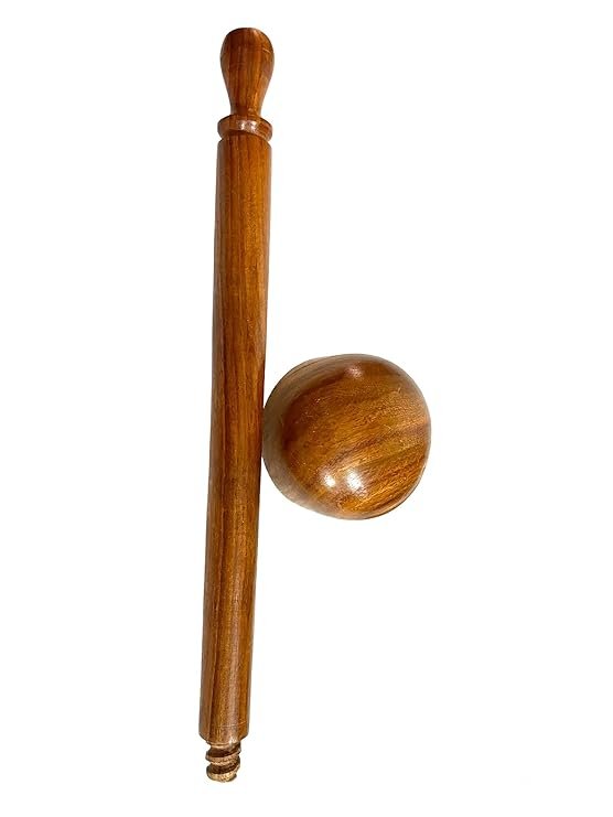 Wooden Hand Masher  Paruppu Mathu